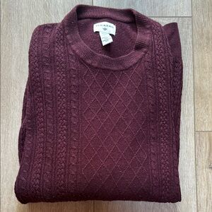 Dockers Men's Burgundy Sweater Knit Medium